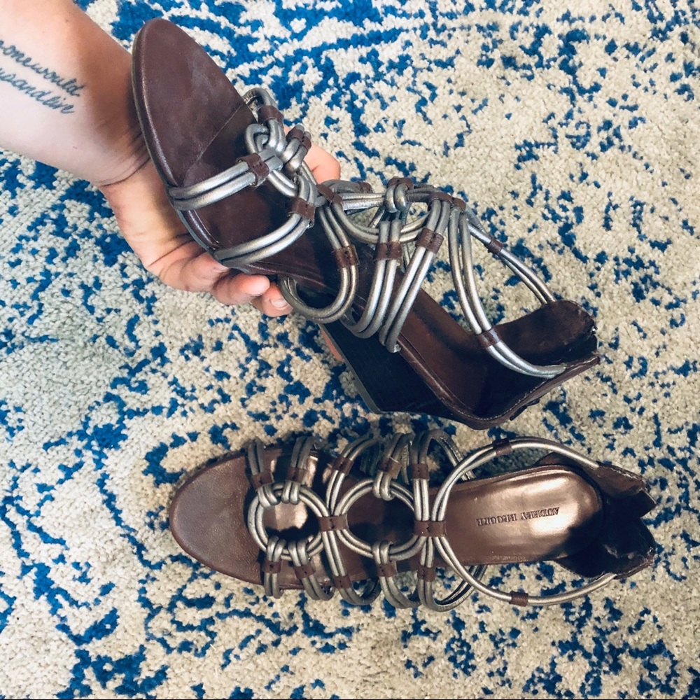 DSW Leather Wedges